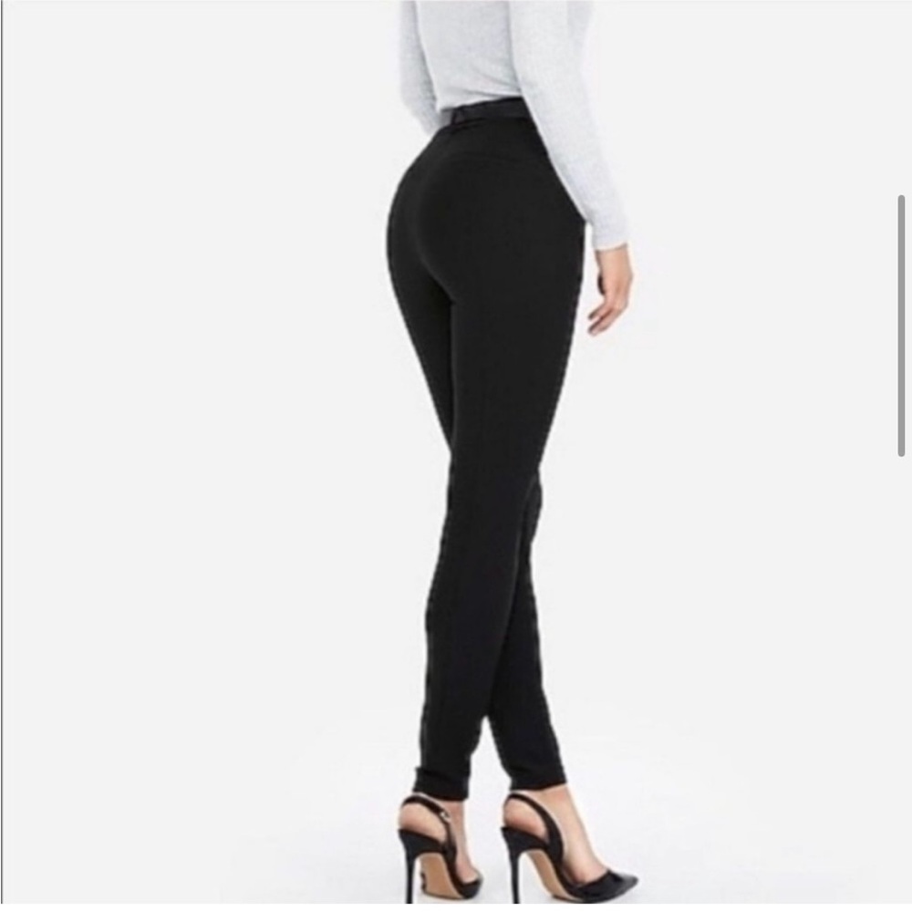 Express Skinny Extreme Stretch High-Rise Black Dress Pants Size 8 - Picture 4 of 10